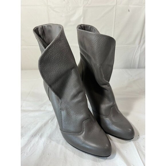 Report Boston Grey Leather Boots Size 8.5 US - Picture 2 of 13